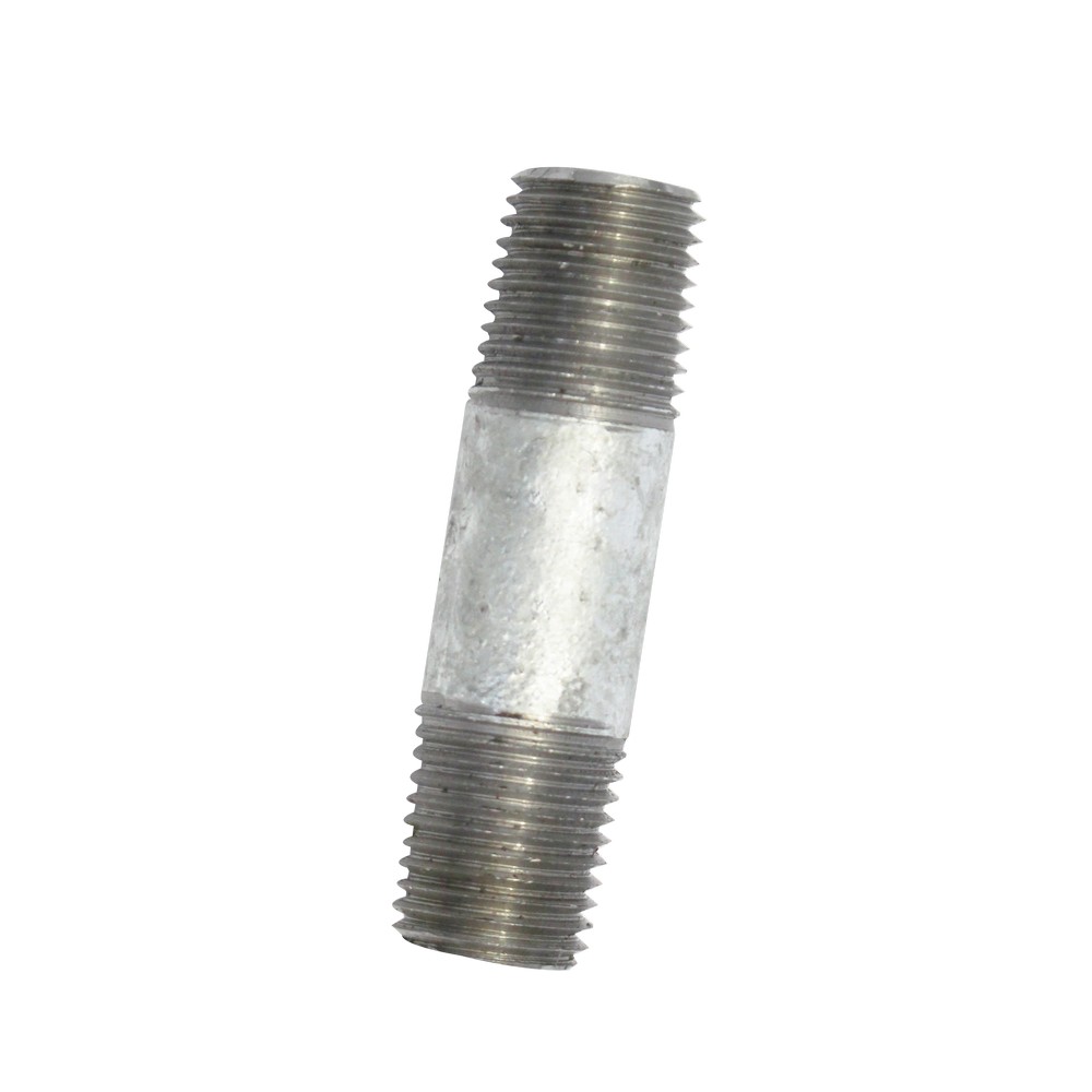 Niple galvanizado de 6.35 mm x 5.08 cm (1/4 x 2 pulgadas)