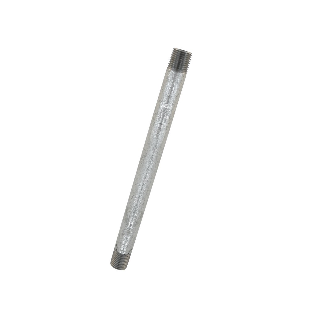 Niple galvanizado de 6.35 mm x 17.78 cm (1/4 x 7 pulgadas)