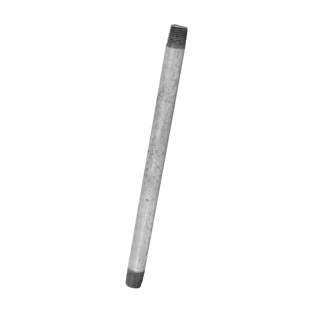 Niple galvanizado de 6.35 mm x 20.32 cm (1/4 x 8 pulgadas)