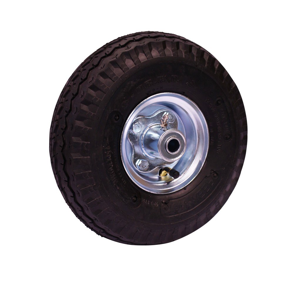 Rueda tubular con grasera 10 x 3.5 x 4 pulg (25.40x8.89x10.16 cm)