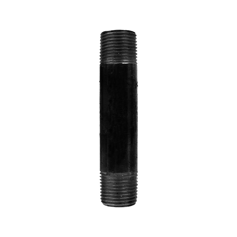 Niple negro 3-8 x 3 pulgadas