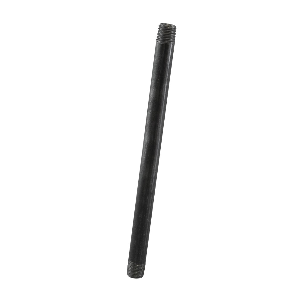 Niple de hierro negro de 12.70 mm x 30.48 cm (1/2 x 12 pulgadas)