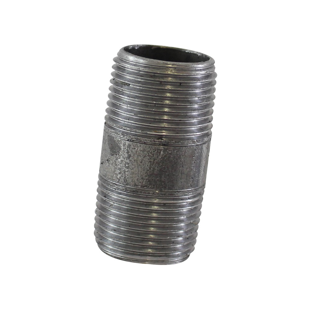 Niple de hierro negro de 19.05 mm x 5.08 cm (3/4 x 2 pulgadas)
