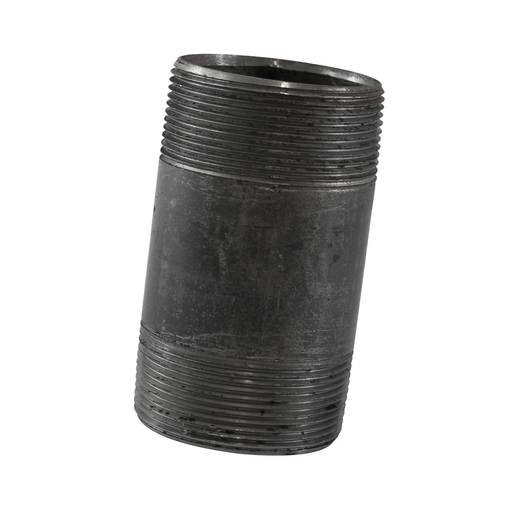 Niple de hierro negro de 2x4 pulg (50.8 mm x 10.16 cm)