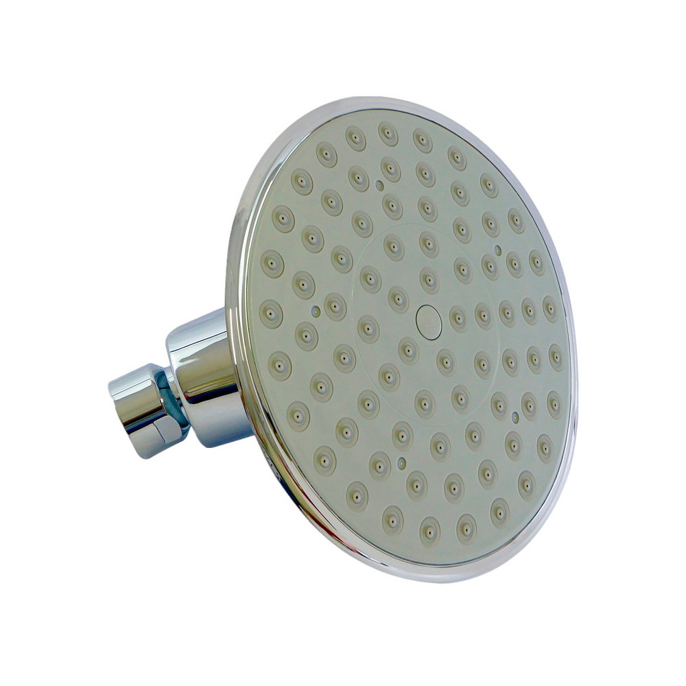 Ducha redonda cromada sin brazo