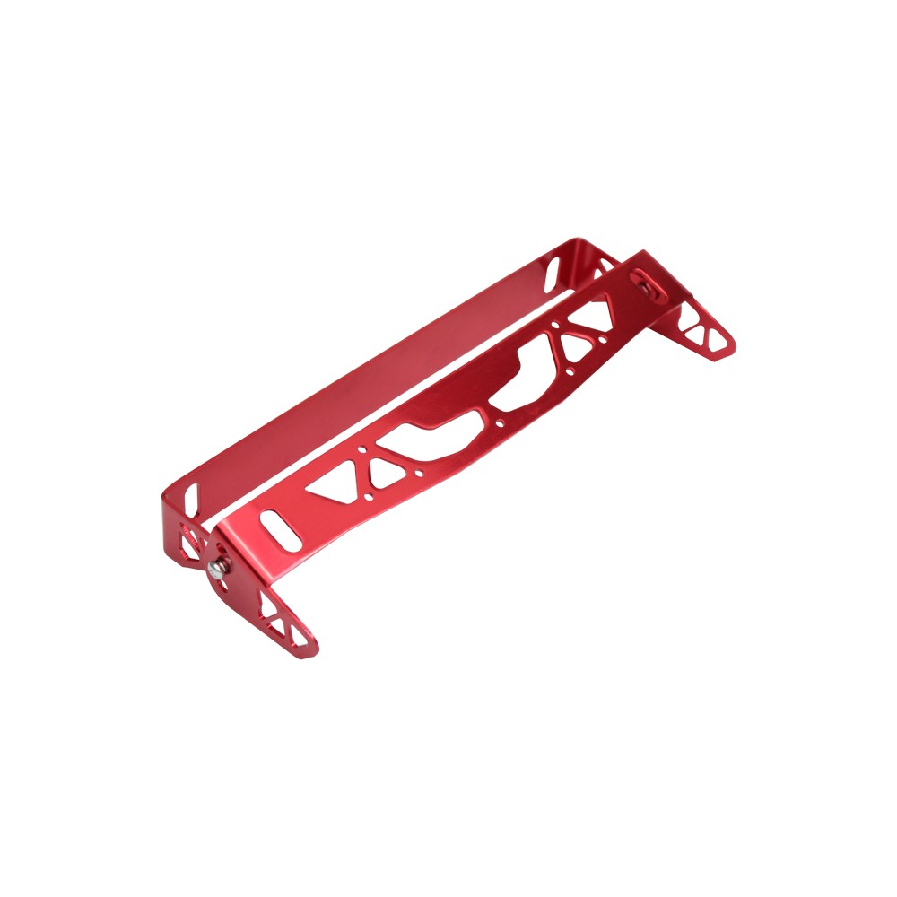 Soporte ajustable rojo para placa de carro