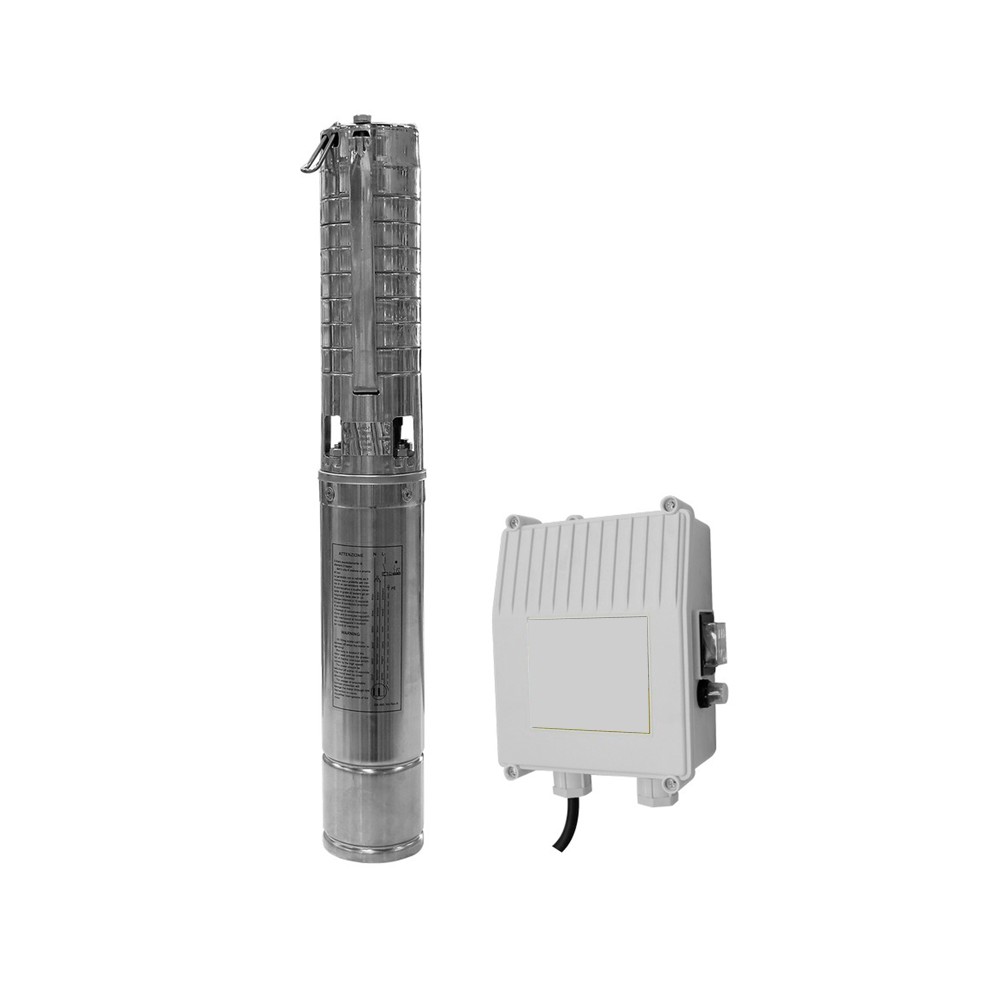 Bomba sumergible de 1.5 hp 220 v con caja de control