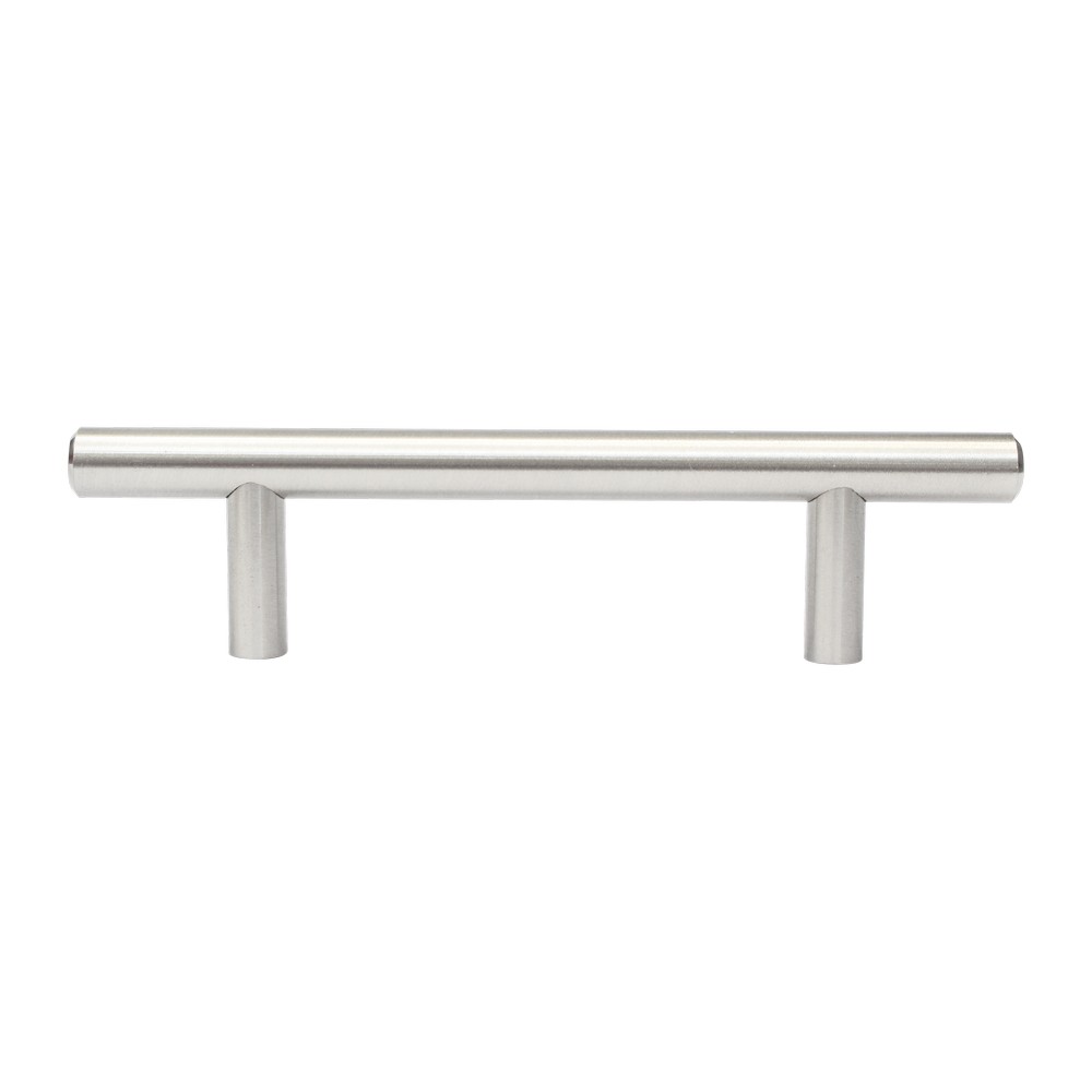 Haladera acero inox satinado solida 96 mm