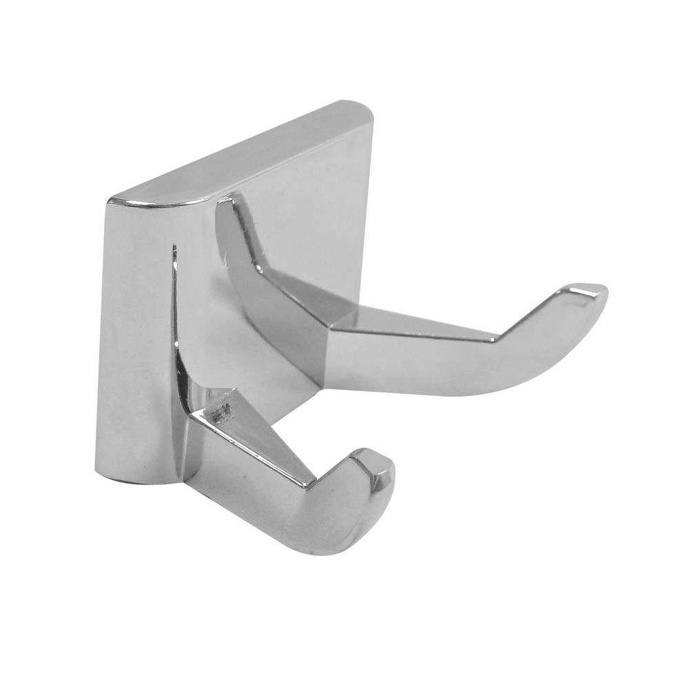 Percha cromada para baño
