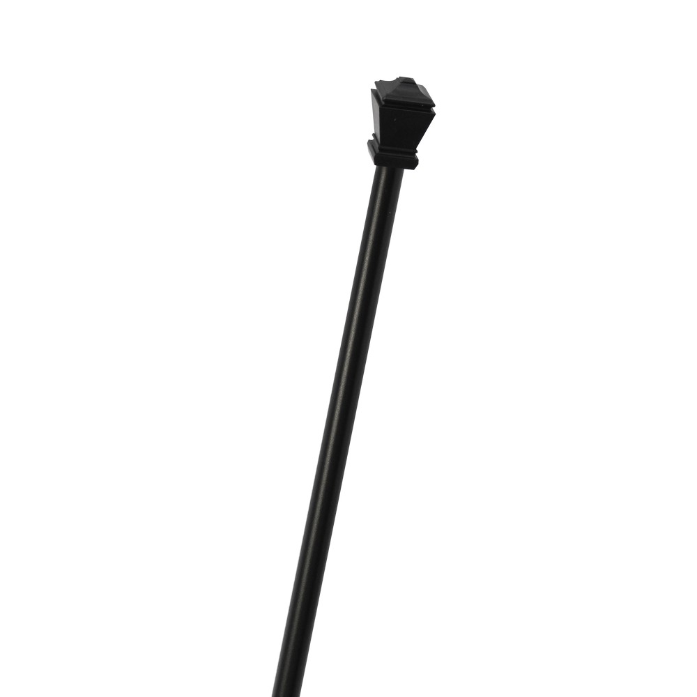Cortinero de 71.12 a 121.92 cm (28 a 48 pulgadas) color negro