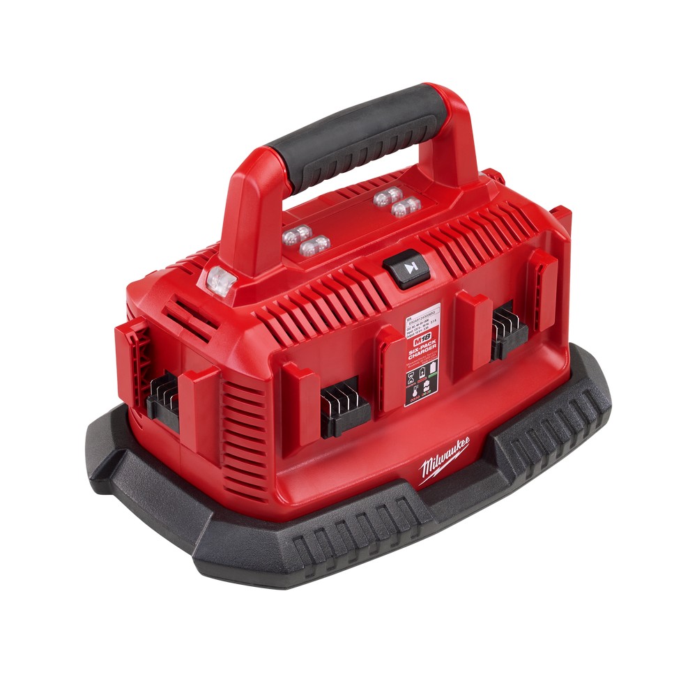 Cargador de bateíias 18v 6 estaciones de carga