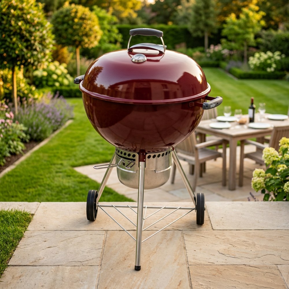 Parrilla carbon 22 pulgadas roja original kettle premium