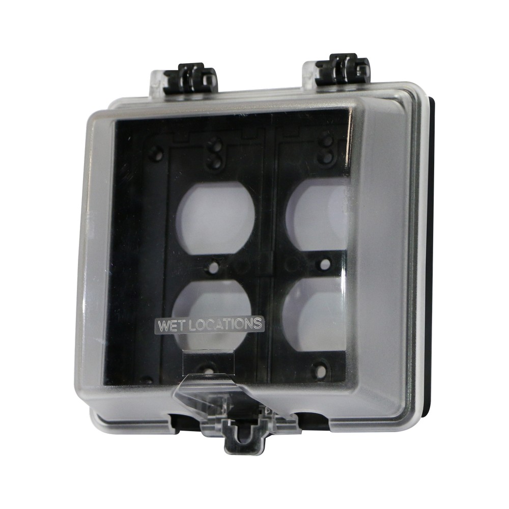 Placa doble plastica para inteperie