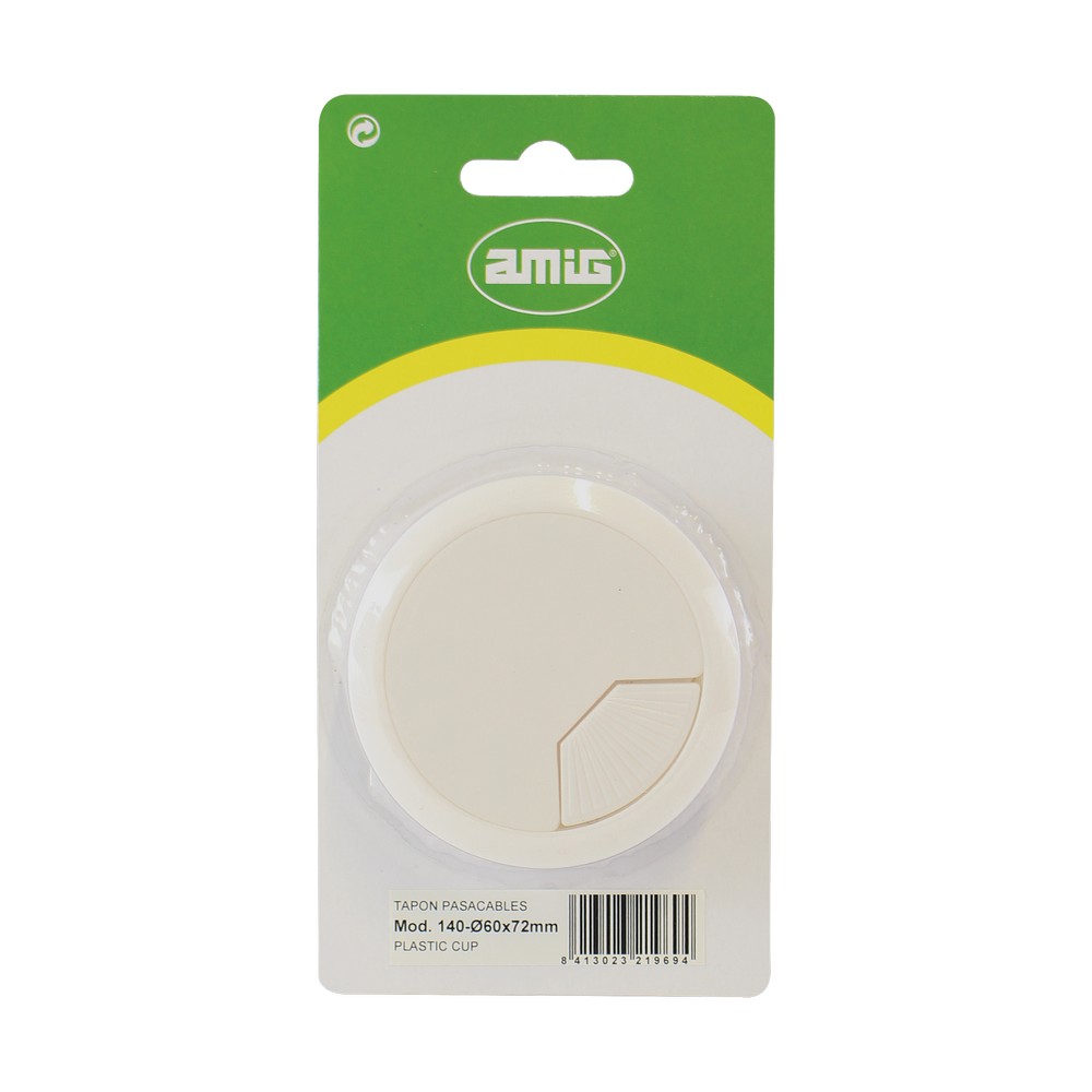 Pasacable plástico para mueble