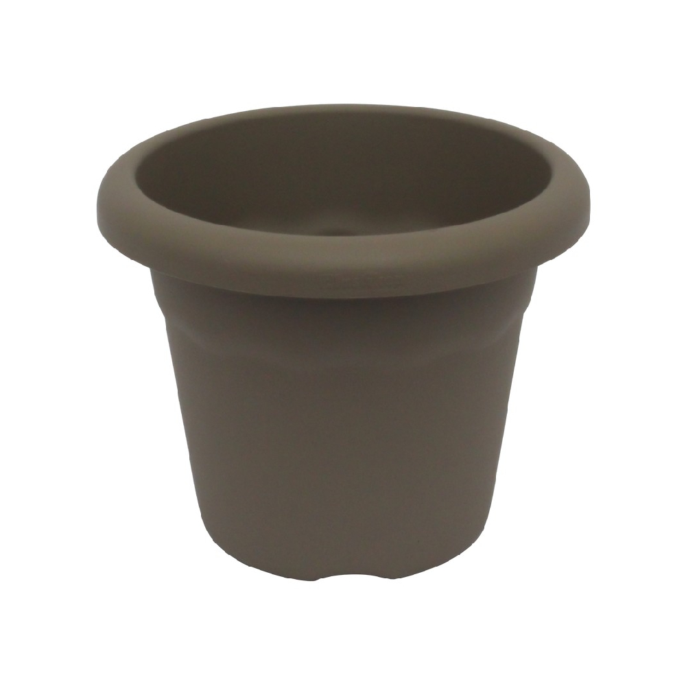Maceta redonda terra taupe 20 cm