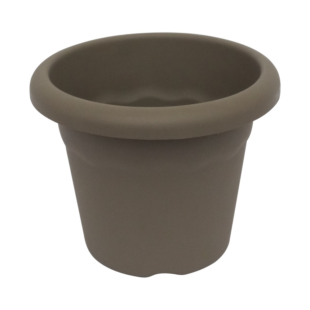 Maceta redonda terra taupe 26 cm