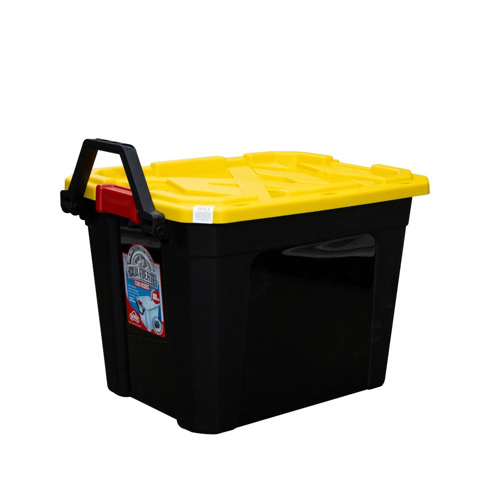 Caja organizadora plastica 88 l con rodos