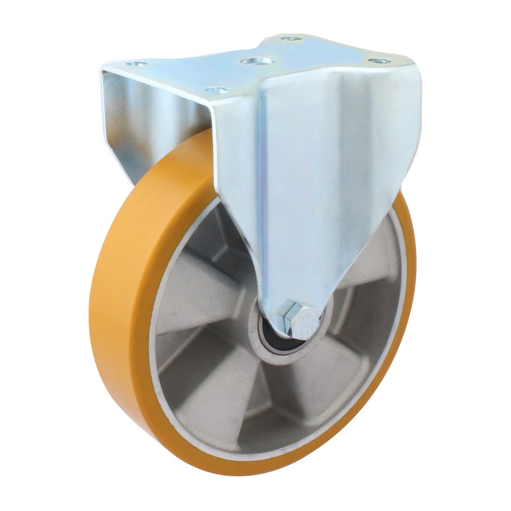 Rodo fijo 200 mm rueda de poliuretano 500 kg
