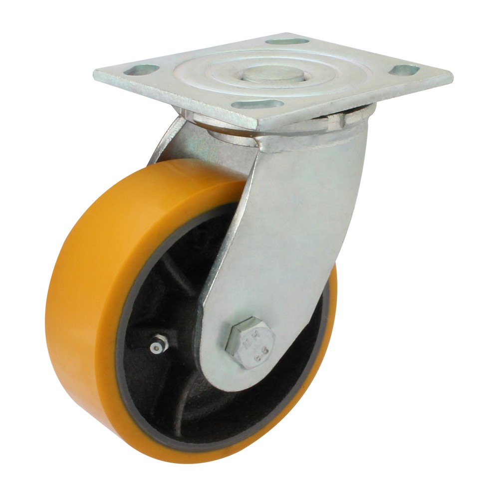 Rodo giratorio 125 mm rueda de poliuretano 400 kg