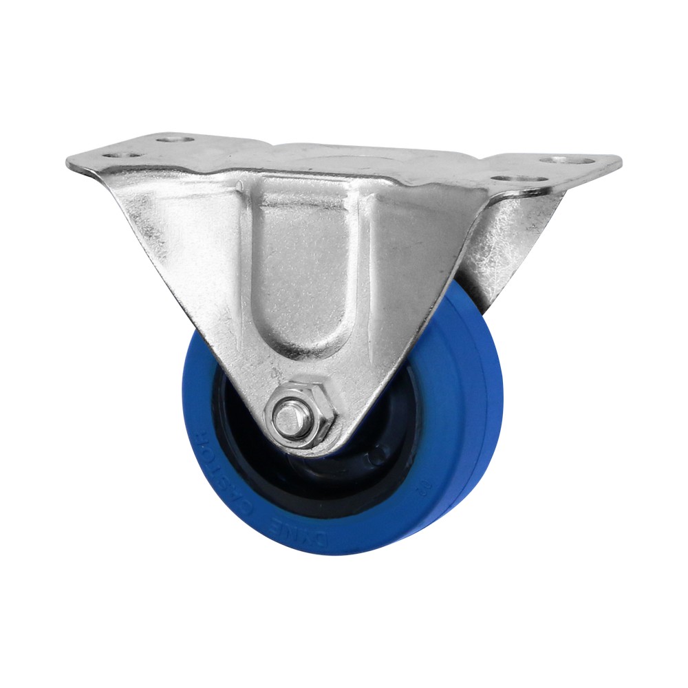 Rodo fijo 65 mm rueda hule azul 50 kg
