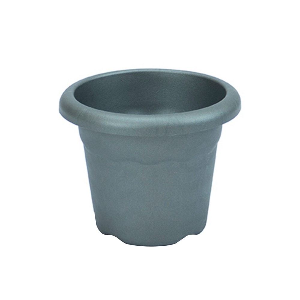 Maceta redonda terra antracita 16 cm