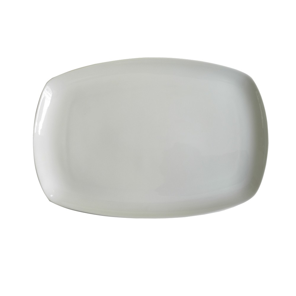 Plato de cerámica rectangular 35.56 cm