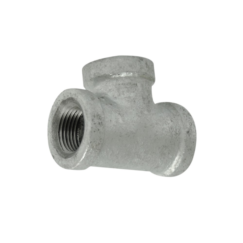 Tee galvanizada de 3/8 pulg (9.52 mm)