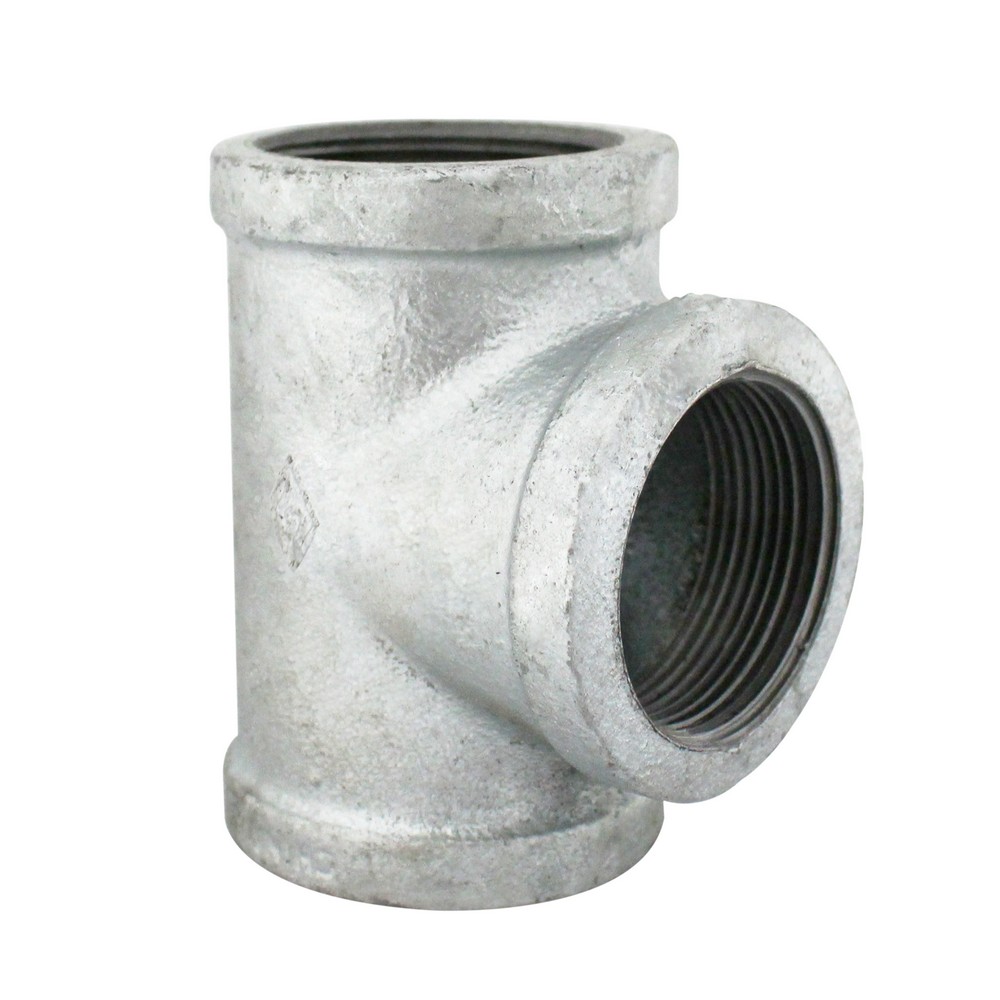 Tee galvanizada de 2 pulg (50.8 mm)