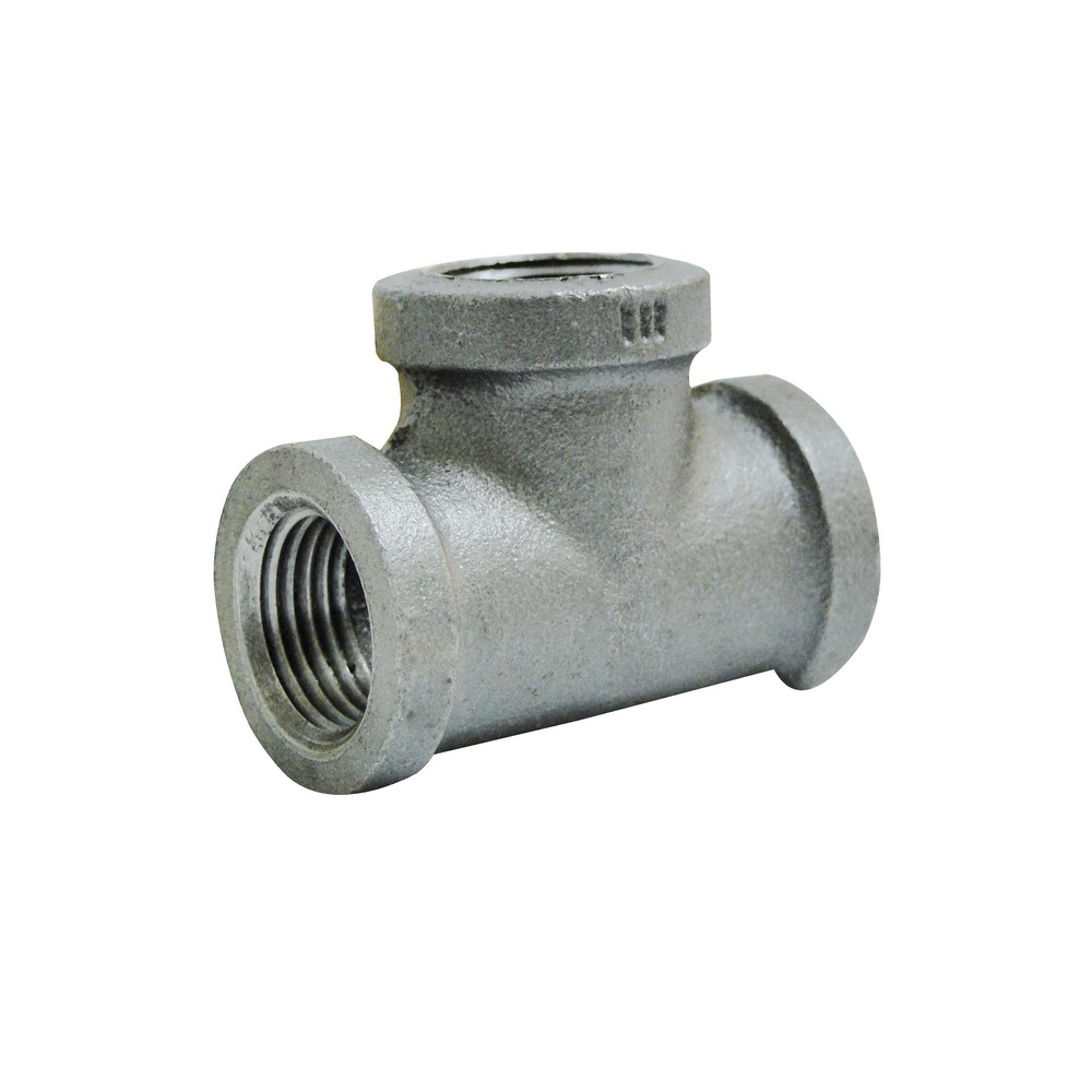 Tee de hierro negro de 1/2 pulg (12.70 mm)