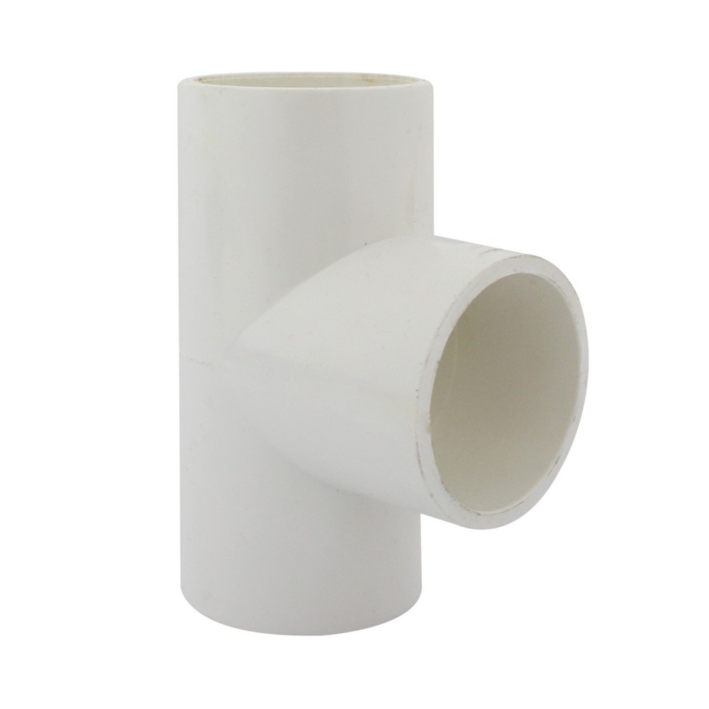 Tee de pvc sin rosca de 1-1/2 pulg (38.1 mm)