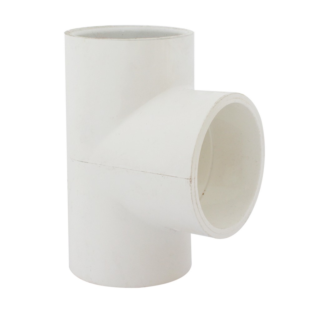 Tee de pvc sin rosca de 2-1/2 pulg (63.5 mm)