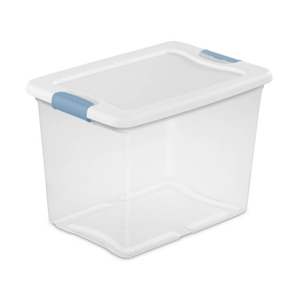 Caja organizadora 5.44 kg transparente con clip surtido