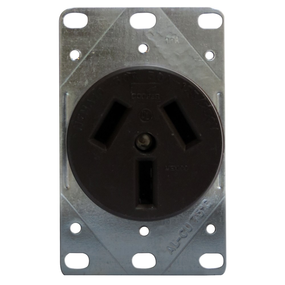 Toma de empotrar hembra 50a 120/240vac