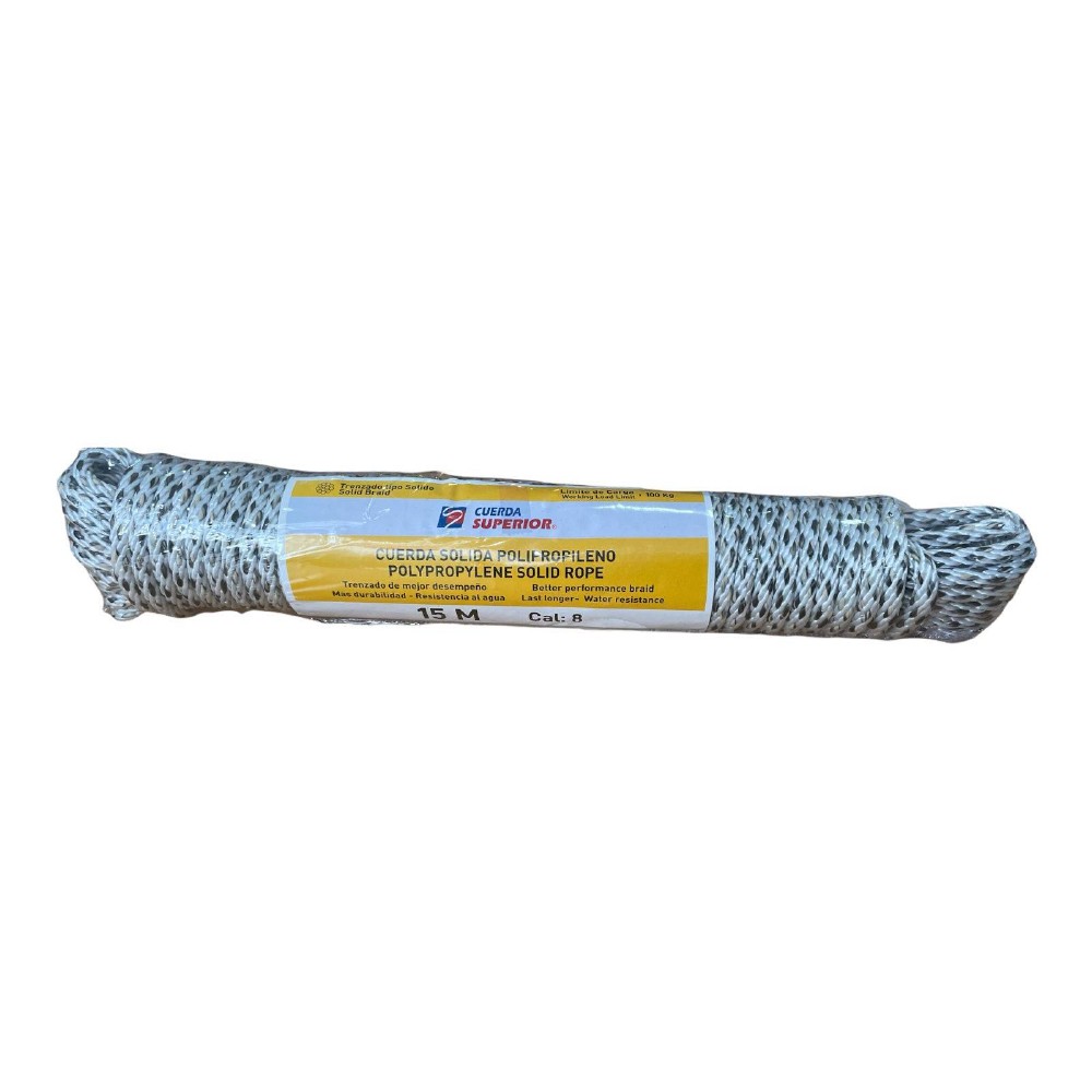 Cordel polipropileno matizada 8 mm x 15 m
