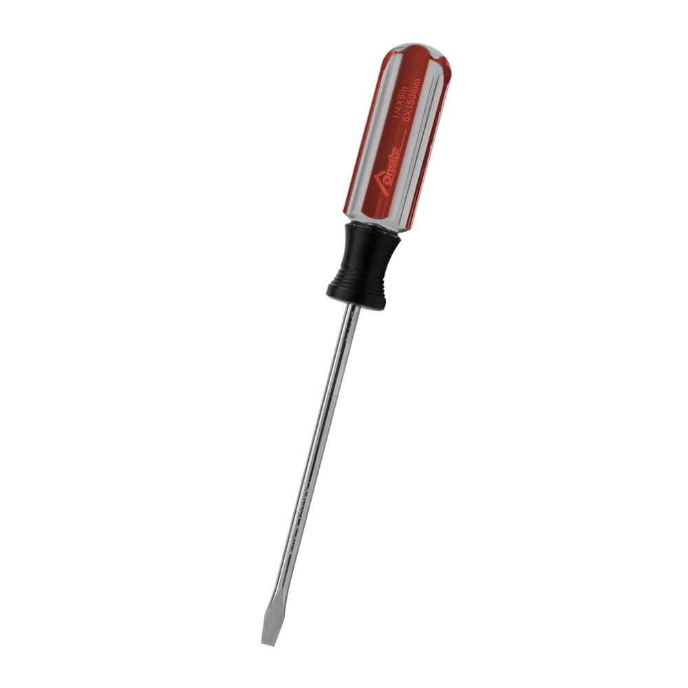 Destornillador plano 1/4 x 6 pulg