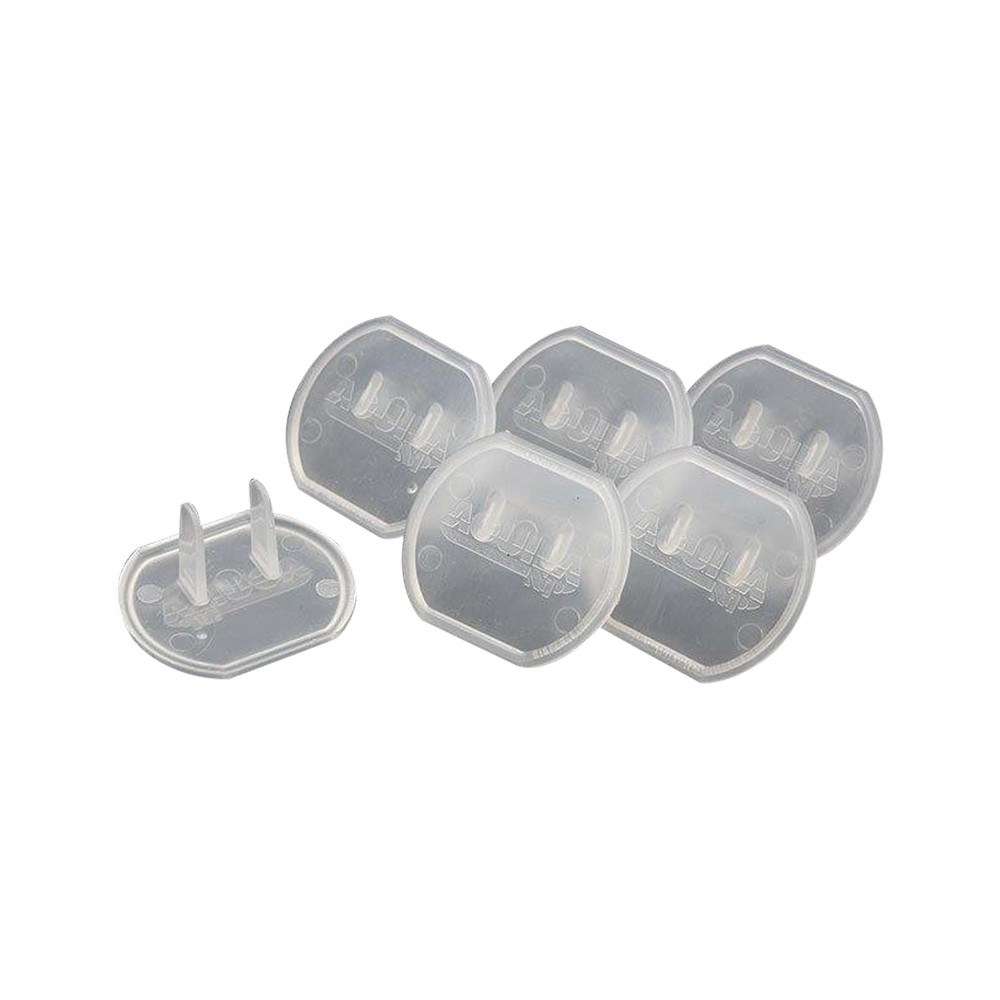 Protector plastico para toma corriente set de 6 pzas