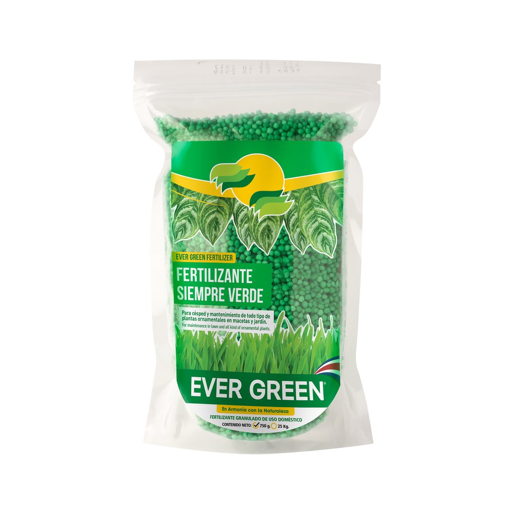 Fertilizante siempre verde granulado de 750 g