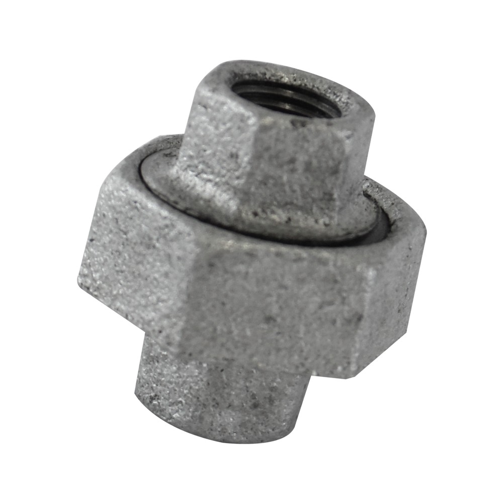 Unión universal galvanizada de 1/4 pulg (6.35 mm)