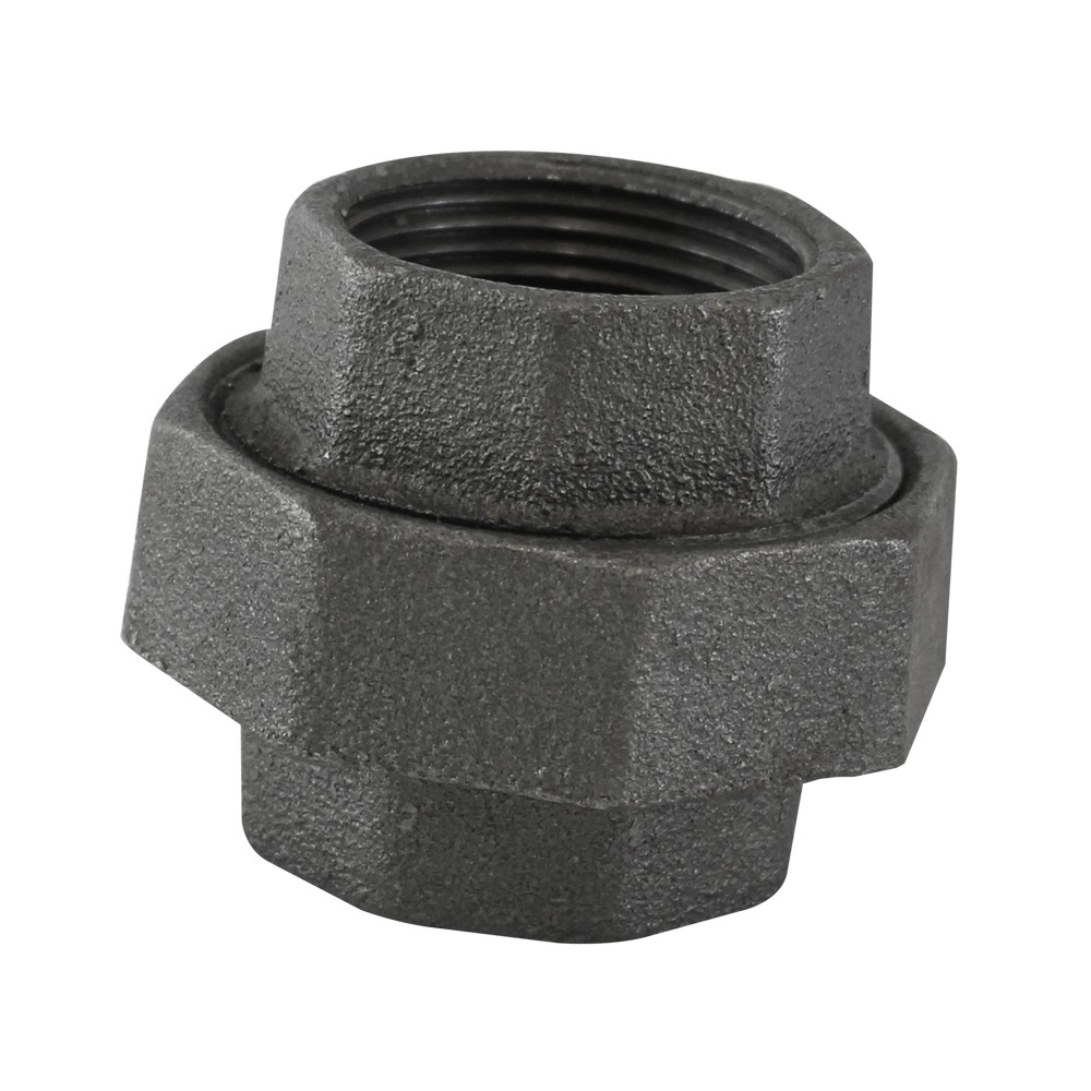 Unión universal negra de 1-1/4 pulg (31.75 mm)