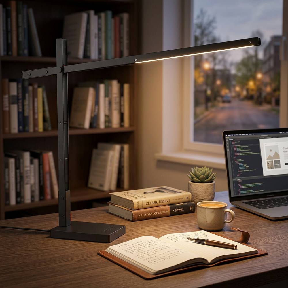 Lámpara de escritorio led 11w negra dimable