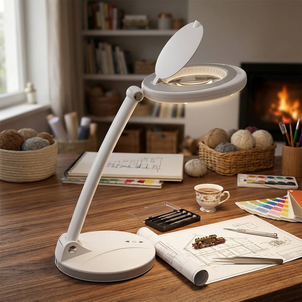 Lámpara de escritorio led 6w blanca dimable