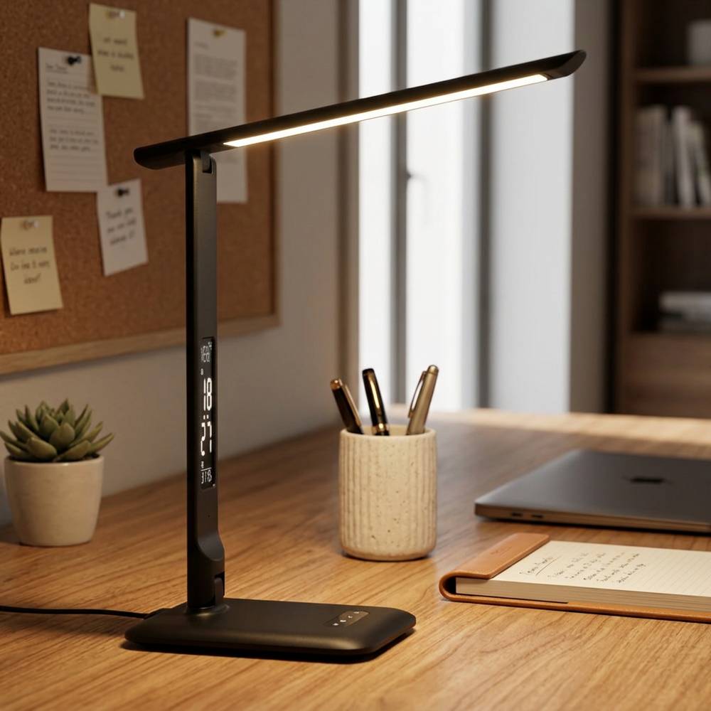 Lámpara de escritorio led 10w negra dimable