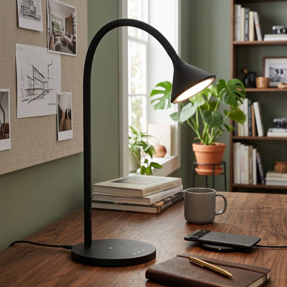 Lámpara de escritorio led 4.5w blanca dimable