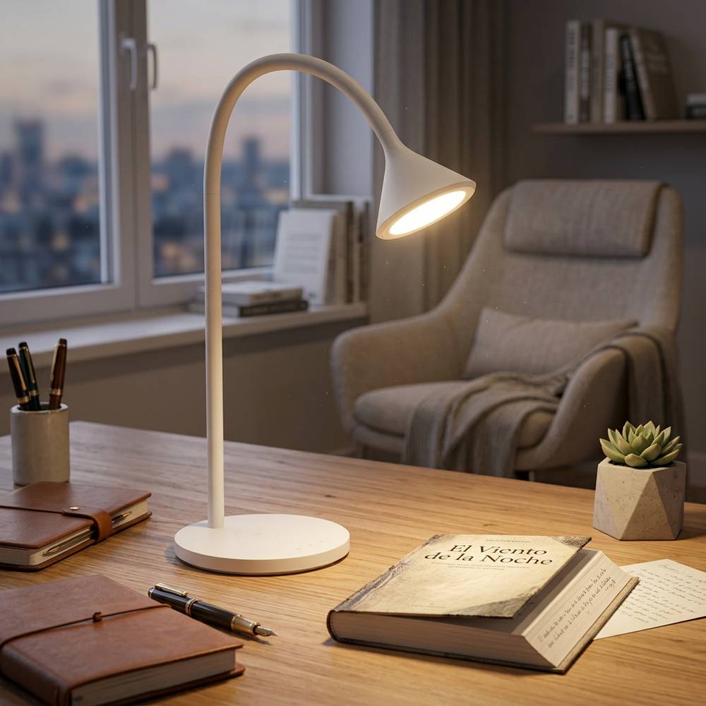 Lámpara de escritorio led 4.5w blanca dimable