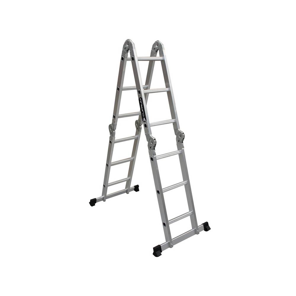 Escalera de aluminio articulada 3.96 m tipo iii (150 kg)