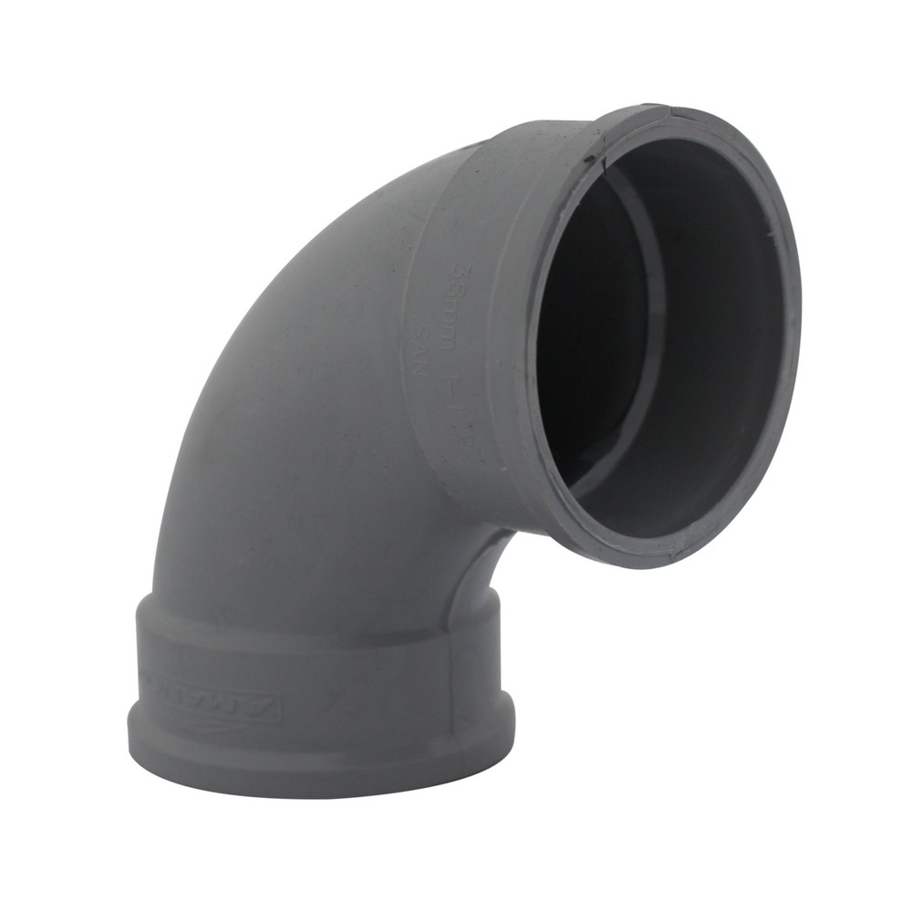 Codo pvc para drenaje 90° x 1 ¼ pulgada