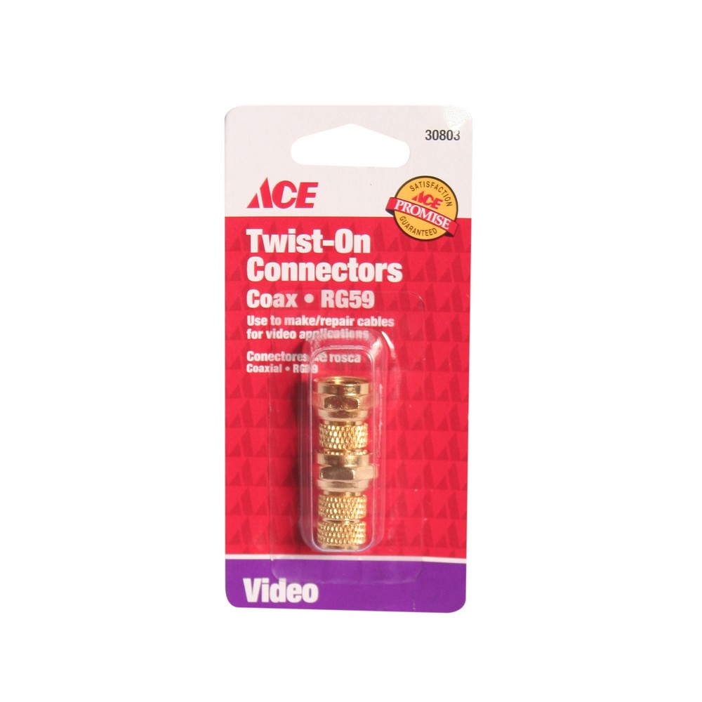 Terminal para cable coaxial rg59