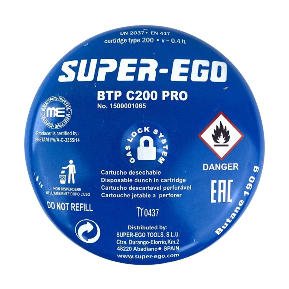 Cartucho de gas 190 g