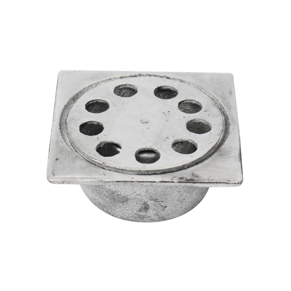 Resumidero para baño aluminio 7.6x7.6 cm