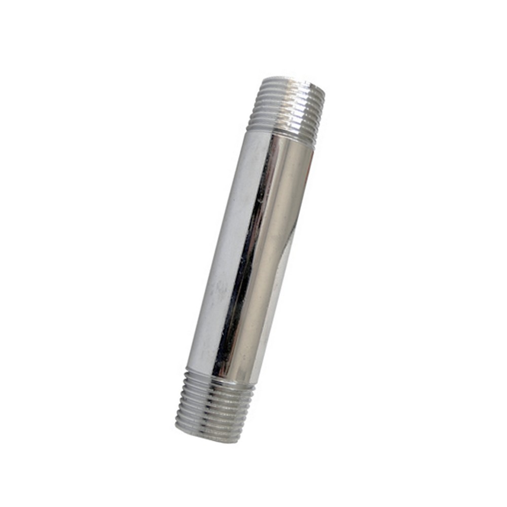 Niple cromado de 1/2 x 4 pulg (12.70 mm a 10.16 cm)